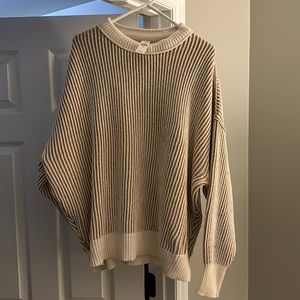 Aerie beyond chenille sweater color toasty